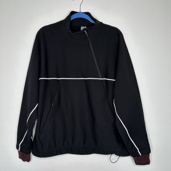 Sweaty Betty Pullover Insulate Thermal Jumper Black Size S Running Pockets Gym - Picture 1 of 11